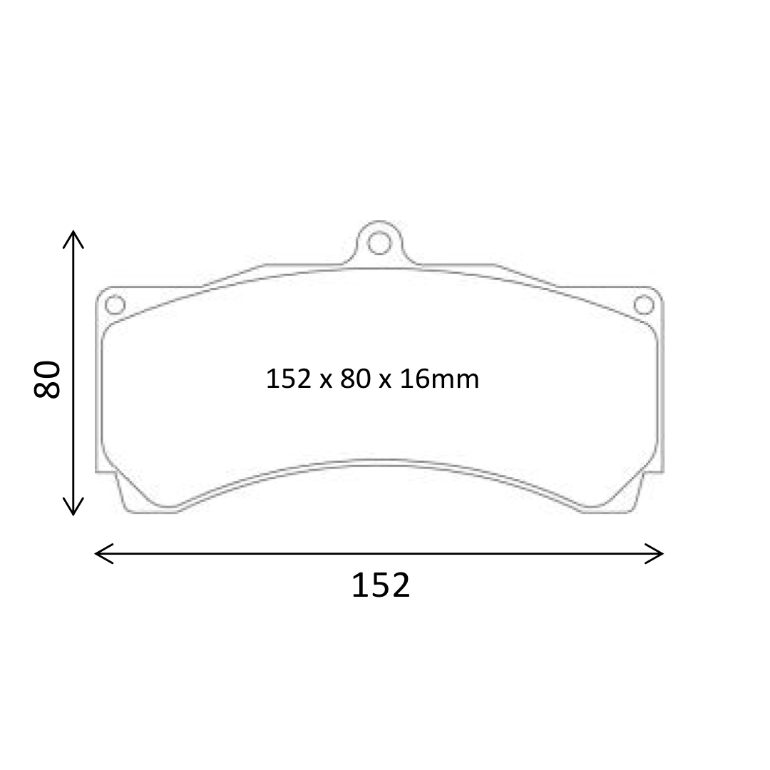 EBC Yellowstuff passend für D2 8-Kolben VA 330/356mm